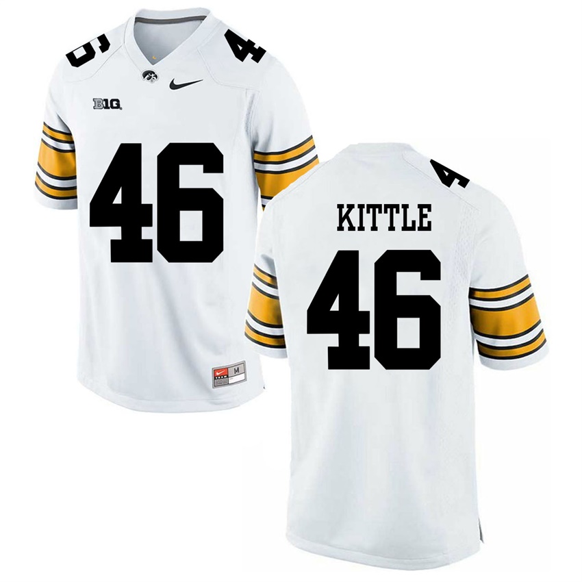 Iowa Hawkeyes White George Kittle Player Football Jersey