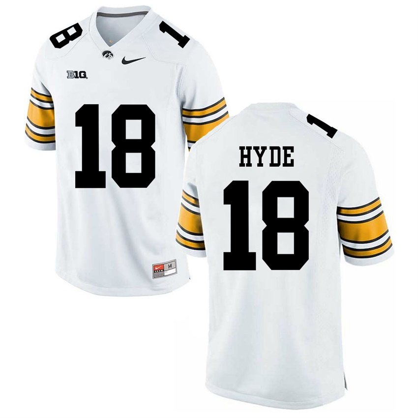 Iowa Hawkeyes White Micah Hyde Player Football Jersey