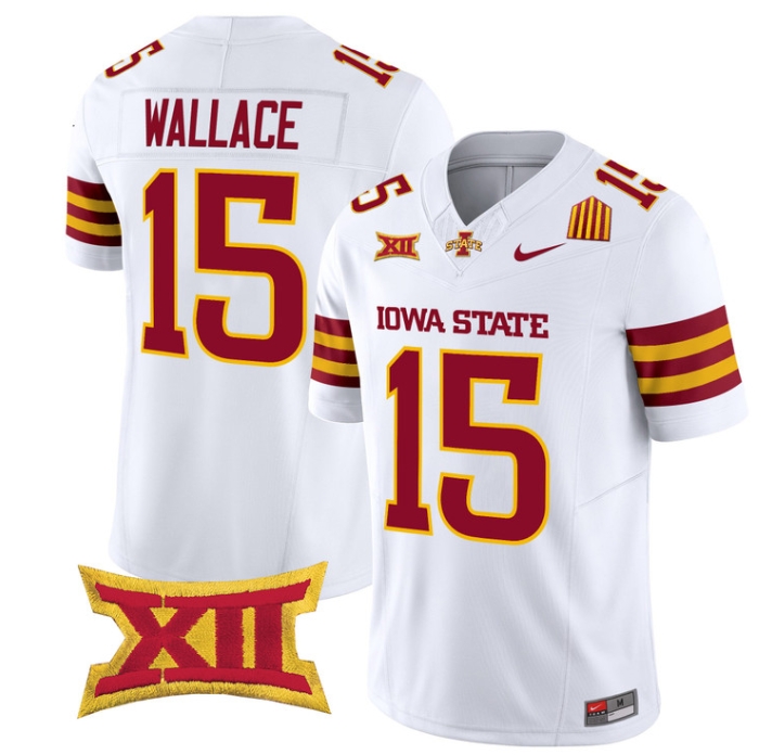 Iowa State Cyclones 2024 Vapor Limited Football  Jersey - All Stitched   #15 SENECA WALLACE
