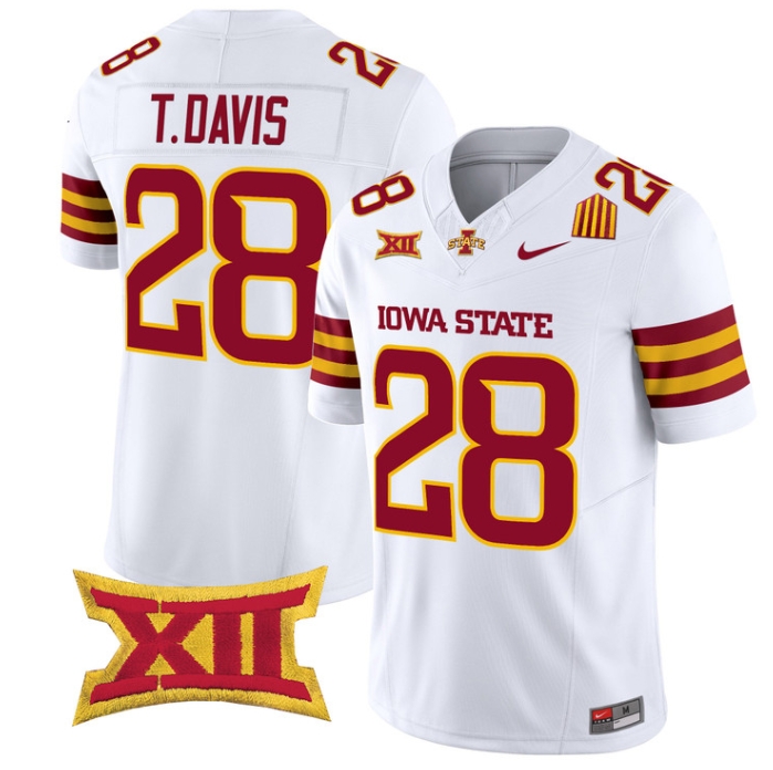 Iowa State Cyclones 2024 Vapor Limited Football  Jersey - All Stitched   #28 TROY DAVIS