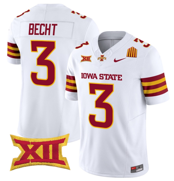 Iowa State Cyclones 2024 Vapor Limited Football  Jersey - All Stitched   #3 ROCCO BECHT