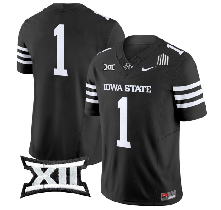 Iowa State Cyclones 2024 Vapor Limited Football  Jersey - All Stitched  #1 no name