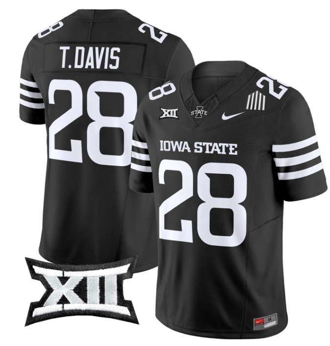 Iowa State Cyclones 2024 Vapor Limited Football  Jersey - All Stitched  #28 TROY DAVIS