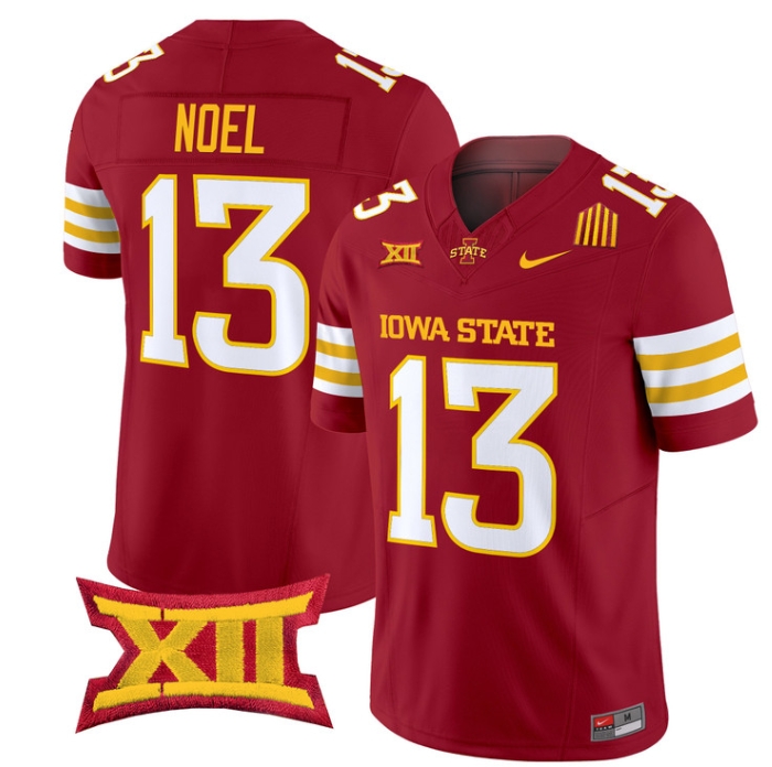 Iowa State Cyclones 2024 Vapor Limited Football  Jersey - All Stitched  CARDINAL #13 JAYLIN NOEL