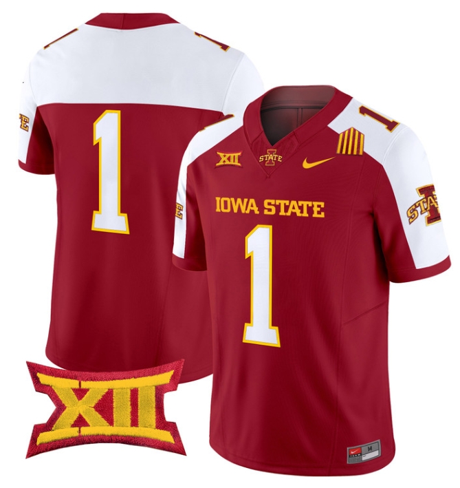 Iowa State Cyclones 2024 Vapor Limited Football  Jersey - All Stitched ALTERNATE #1 no name