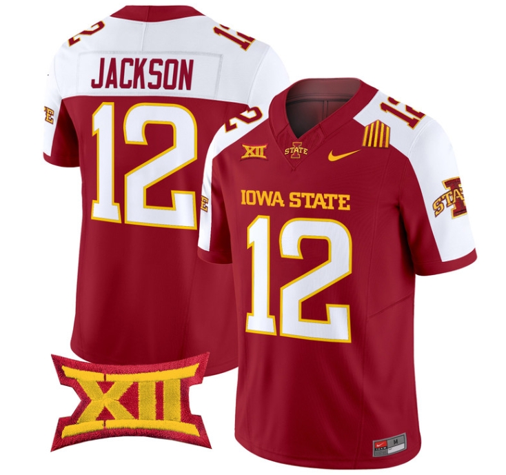 Iowa State Cyclones 2024 Vapor Limited Football  Jersey - All Stitched ALTERNATE #12 JAYLON JACKSON