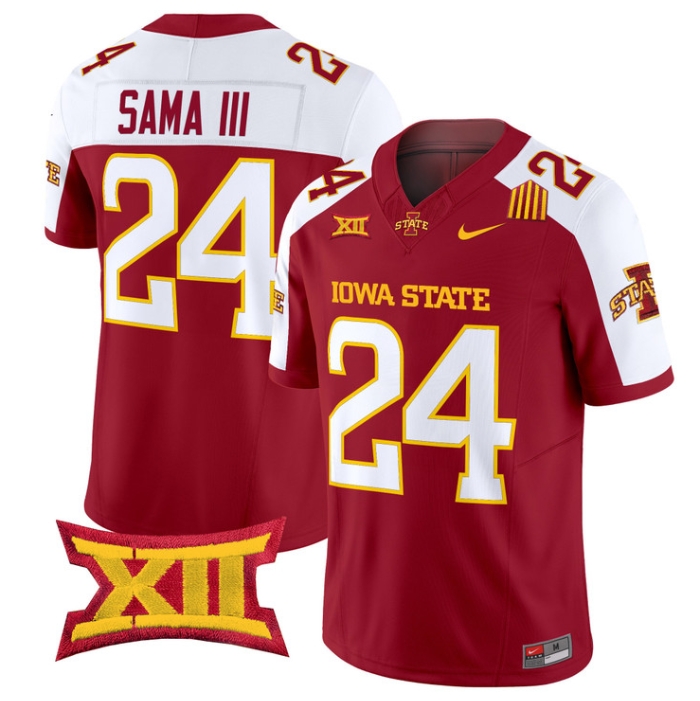 Iowa State Cyclones 2024 Vapor Limited Football  Jersey - All Stitched ALTERNATE #24 ABU SAMA III