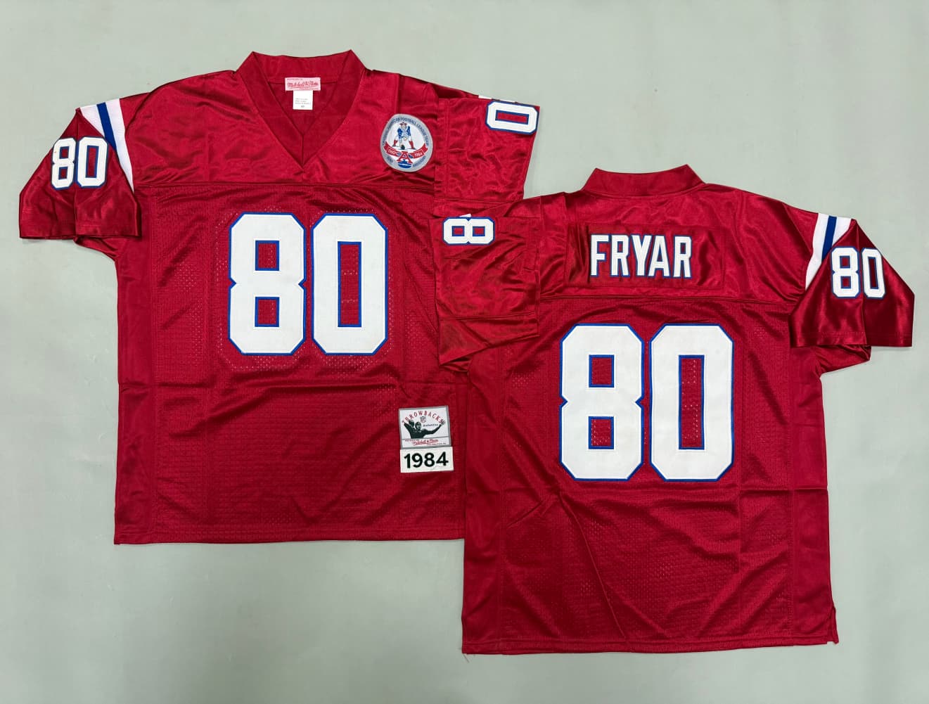 Irving Fryar #80 New England Patriots Football Jersey Mitchell Ness