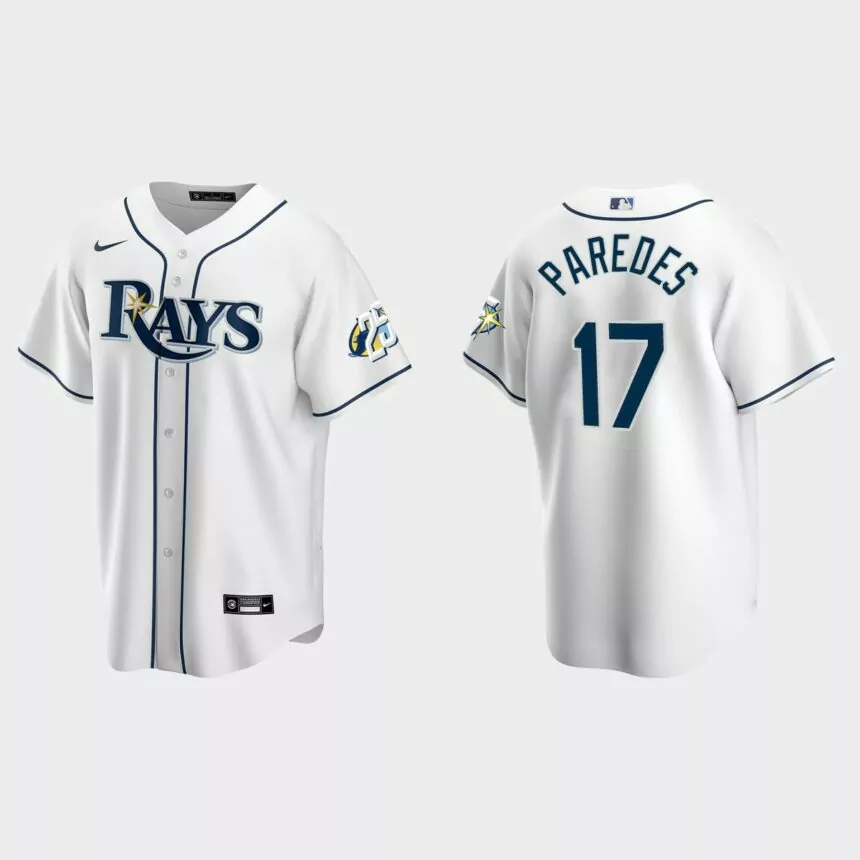 Isaac Paredes Tampa Bay Rays 25th Anniversary Replica Jersey – White