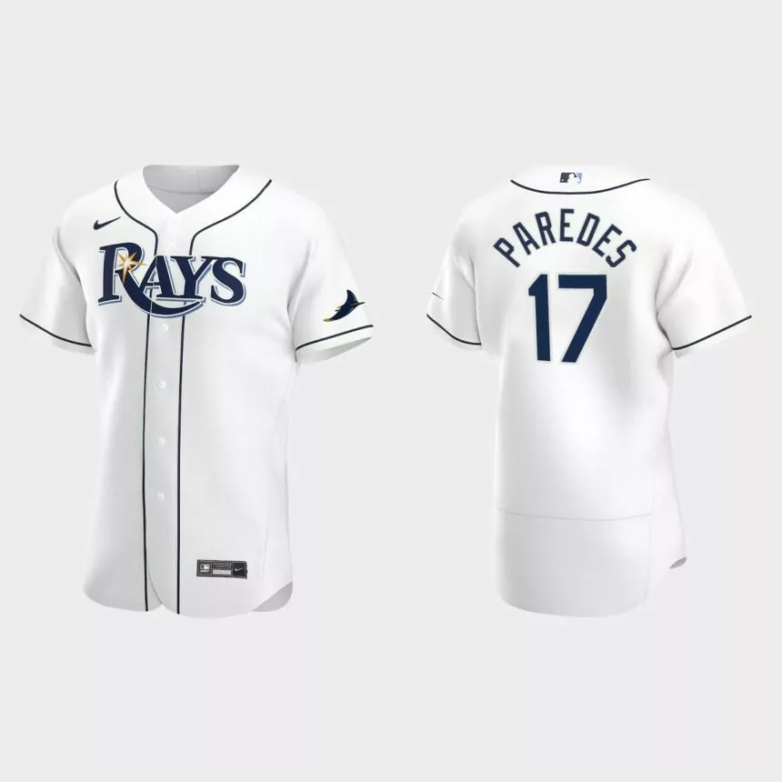 Isaac Paredes Tampa Bay Rays Authentic Home Jersey – White