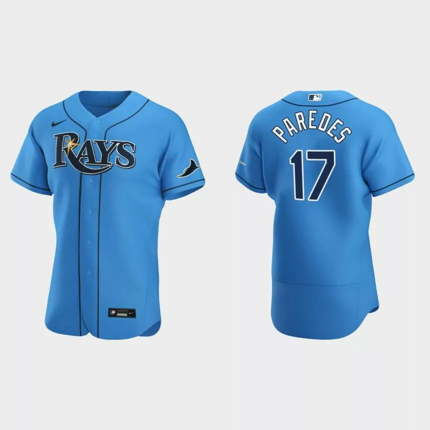 Isaac Paredes Tampa Bay Rays Authentic Jersey – Light Blue