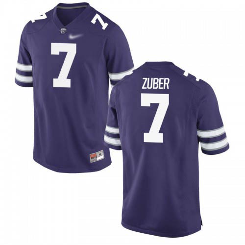 Isaiah Zuber Kansas State Wildcats Men's Jersey - #7 NCAA Purple Game