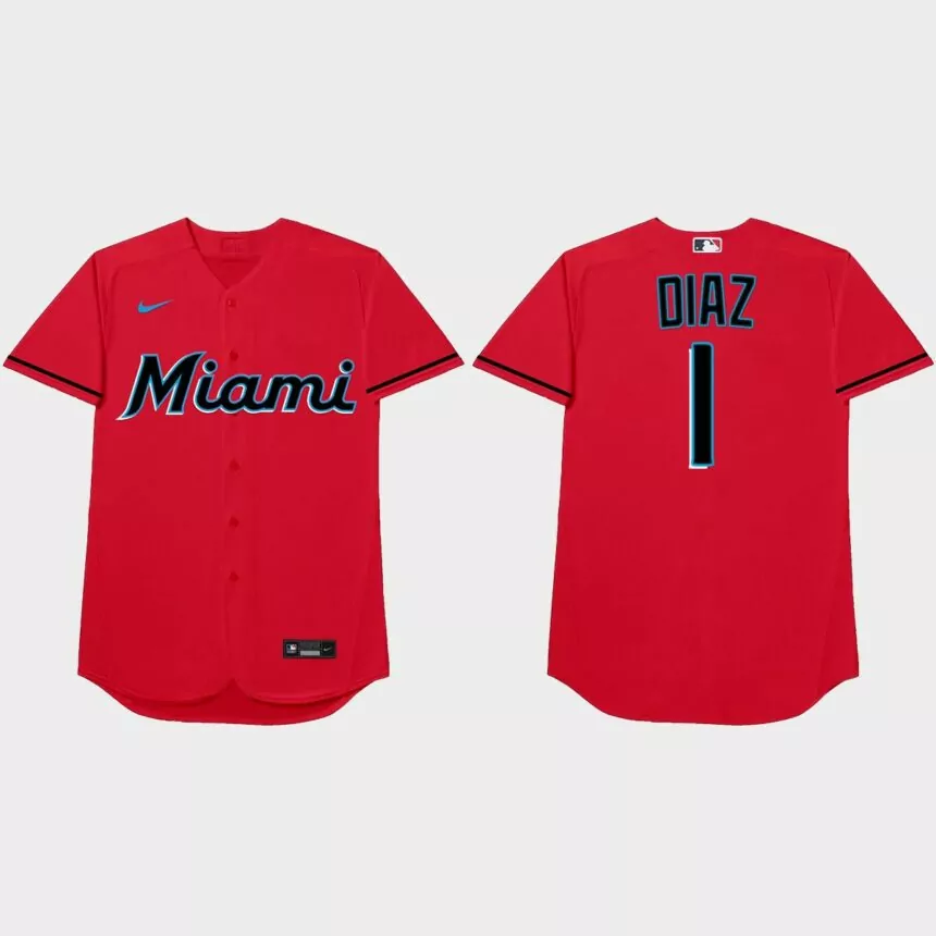 Isan Diaz Nickname Marlins 2021 Players’ Weekend Diaz Jersey – Red