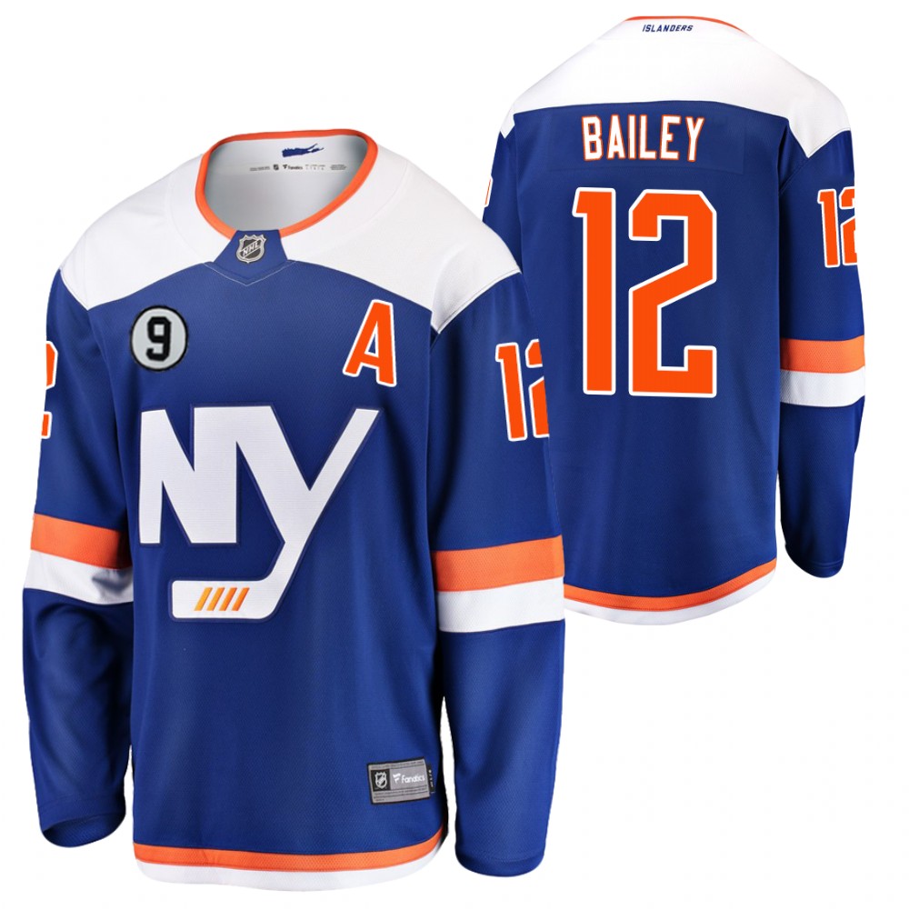 Islanders #12 Josh Bailey Blue No.9 patch Jersey