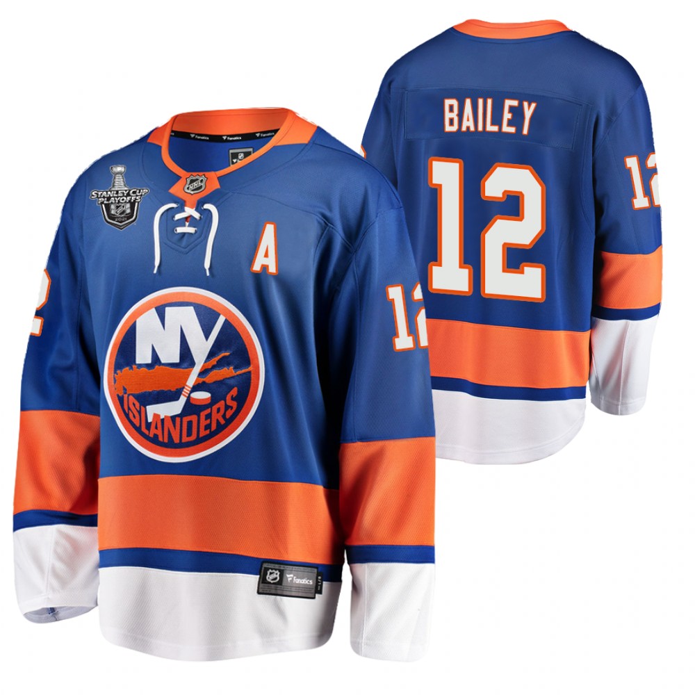 Islanders #12 josh bailey Royal 2021 Stanley Cup Playoffs Jersey