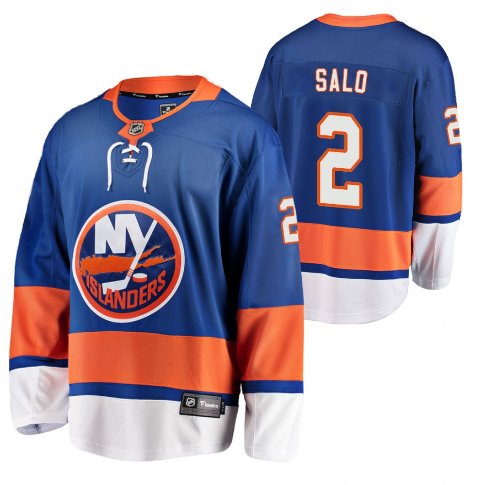 Islanders #2 Robin Salo Royal 2021-22 Home Jersey
