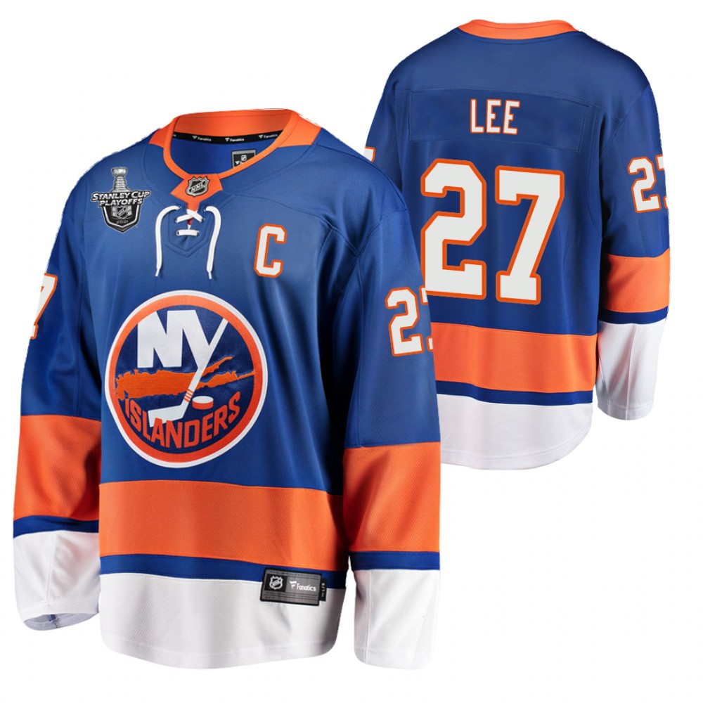 Islanders #27 Anders Lee Royal 2021 Stanley Cup Playoffs Jersey