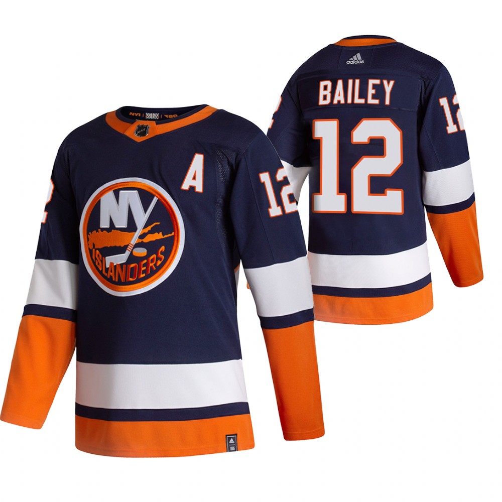 Islanders 2021 Reverse Retro #12 josh bailey Navy Jersey Special Edition Authentic