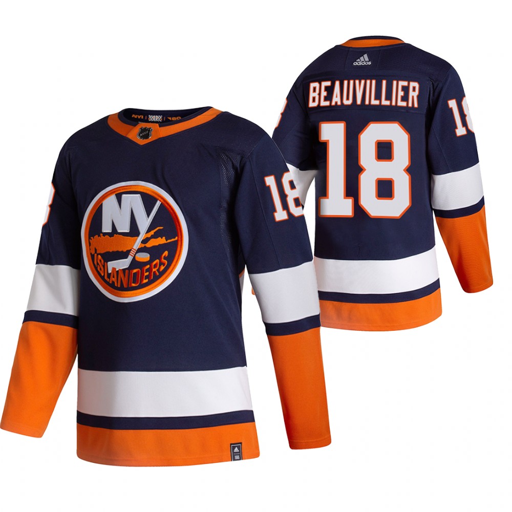 Islanders 2021 Reverse Retro #18 anthony beauvillier Navy Jersey Special Edition Authentic