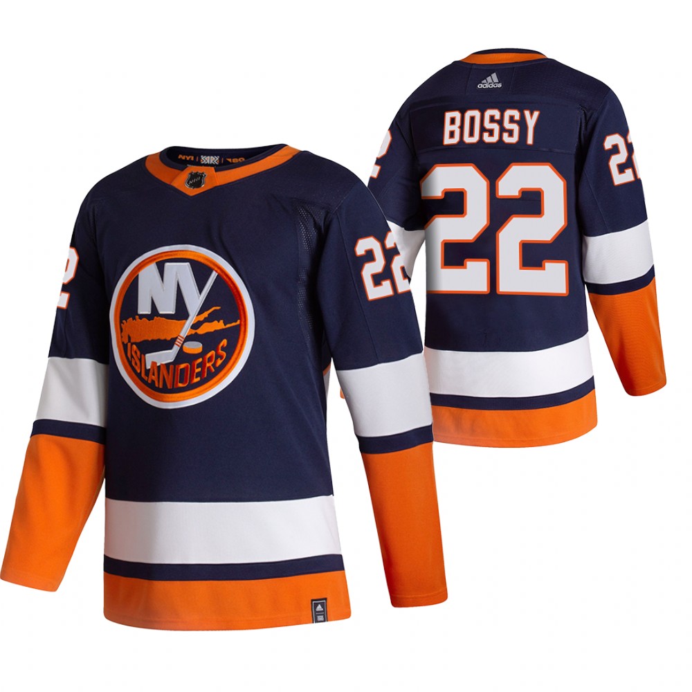 Islanders 2021 Reverse Retro #22 Mike Bossy Navy Jersey Special Edition Authentic