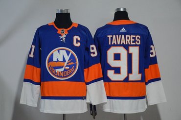 Islanders 91 John Tavares Blue Adidas Jersey