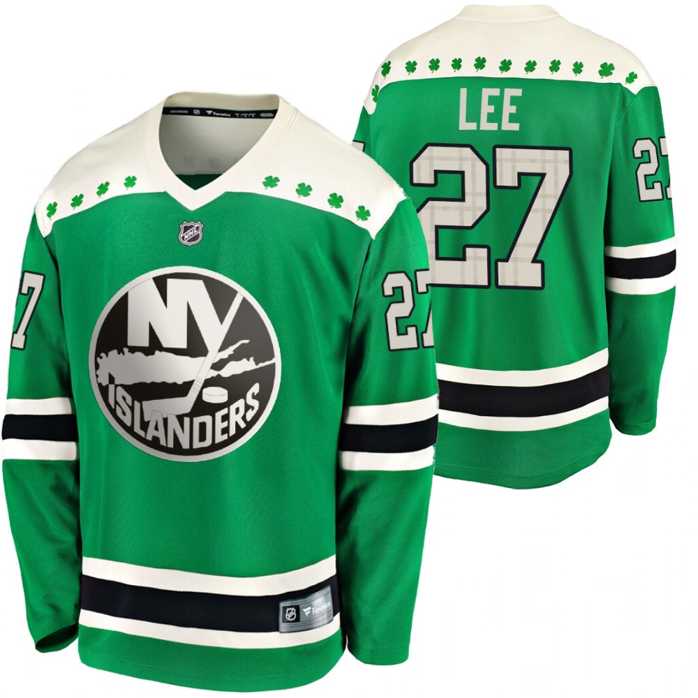 Islanders Anders Lee 2020 St. Patrick's Day Green #27 Jersey Replica Player