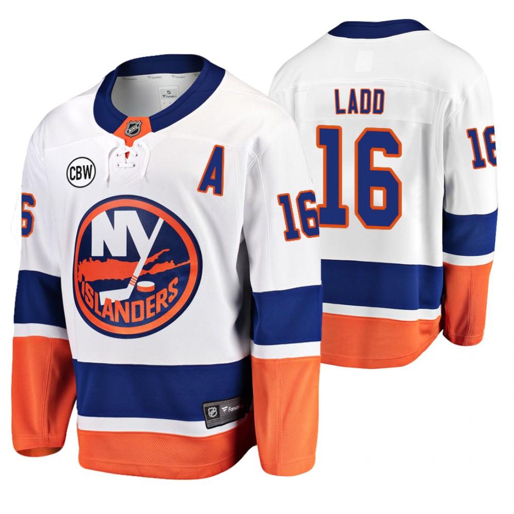 Islanders Andrew Ladd White Breakaway Player Away Jersey