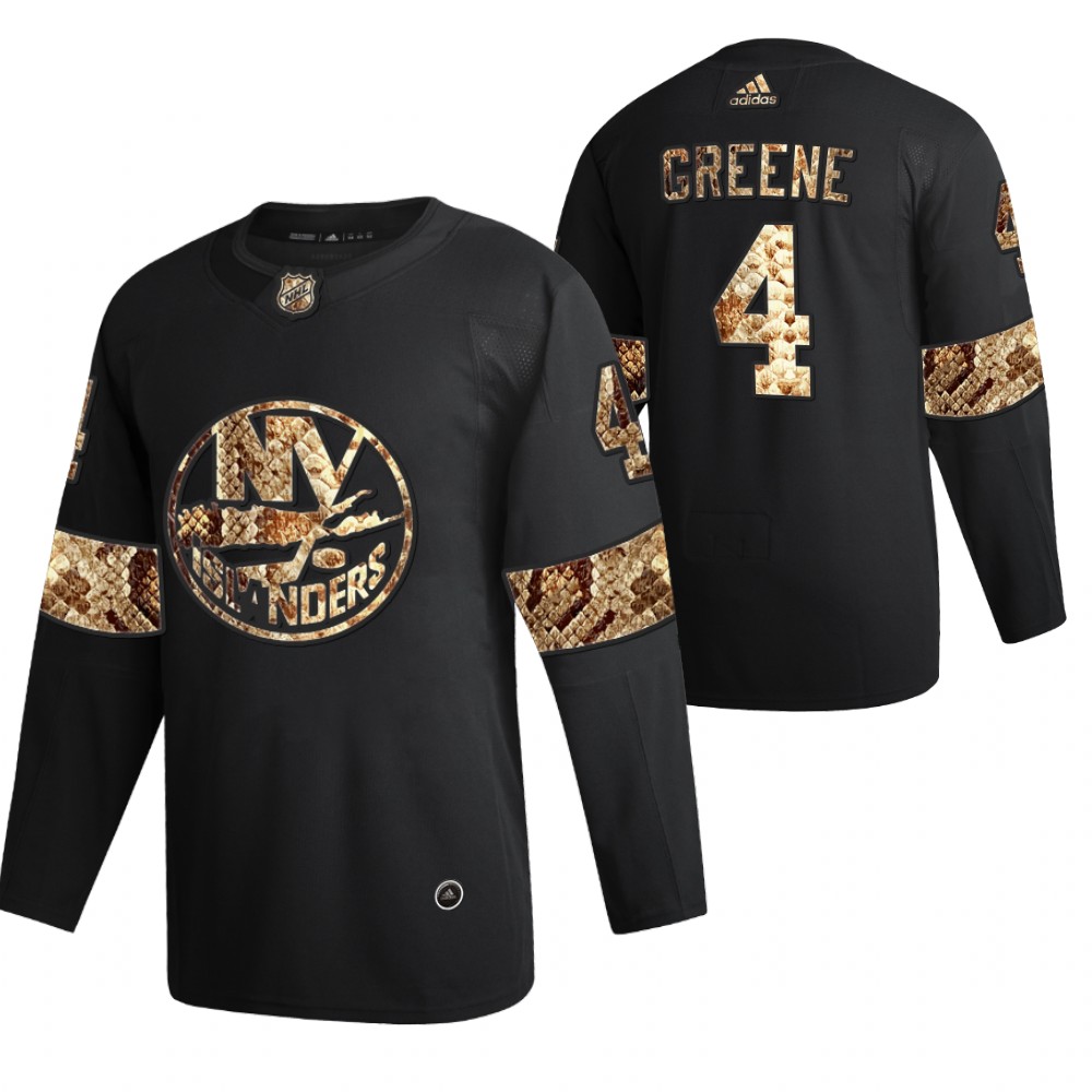 Islanders Andy Greene Python Skin Black 2021 Exclusive Edition Jersey