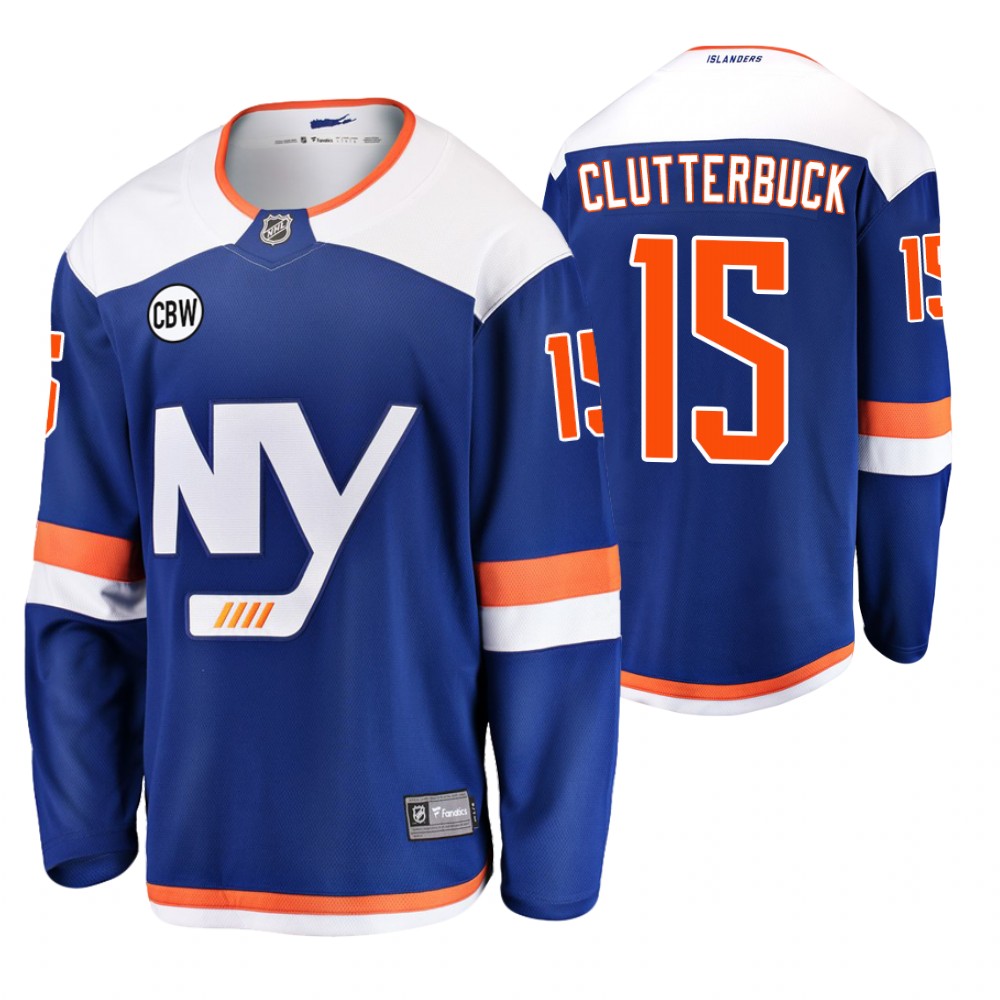 Islanders Cal Clutterbuck Blue Player Alternate Jersey Men's