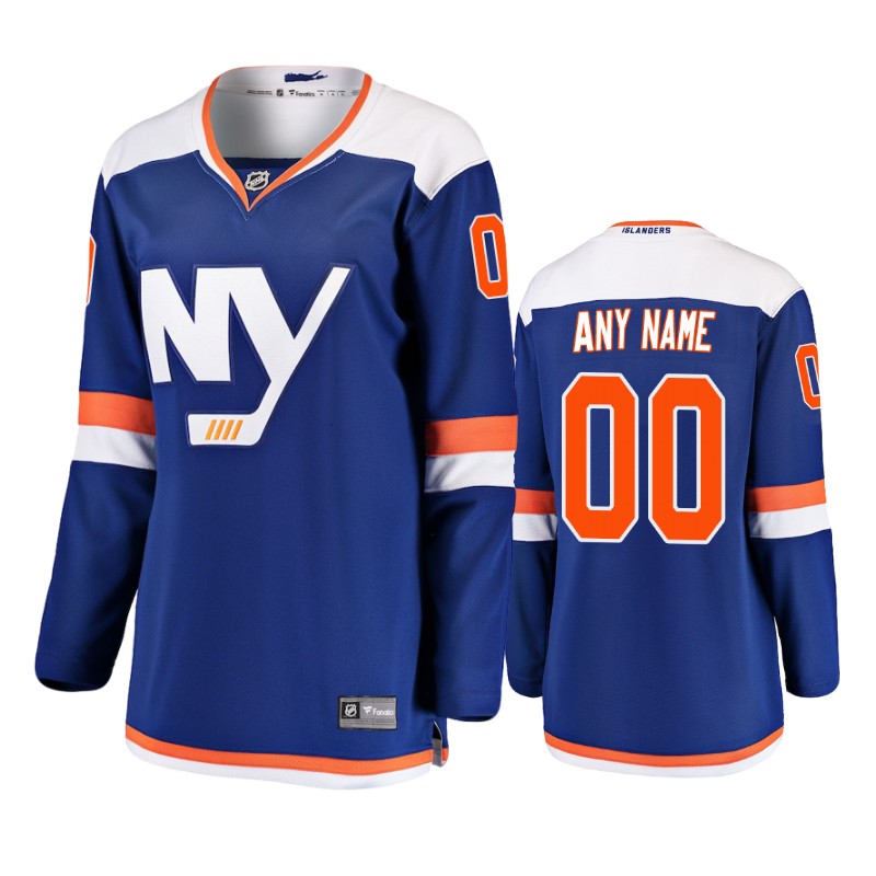 Islanders Custom Blue Fanatics Alternate Jersey
