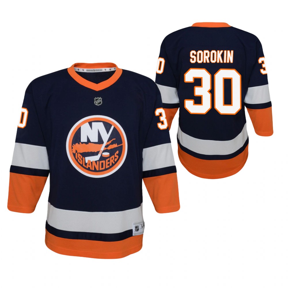 Islanders Ilya Sorokin 2020-21 Reverse Retro Jersey Youth Special Edition