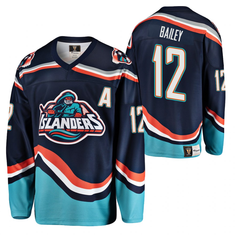 Islanders Josh Bailey Navy Premier Player Heritage Jersey