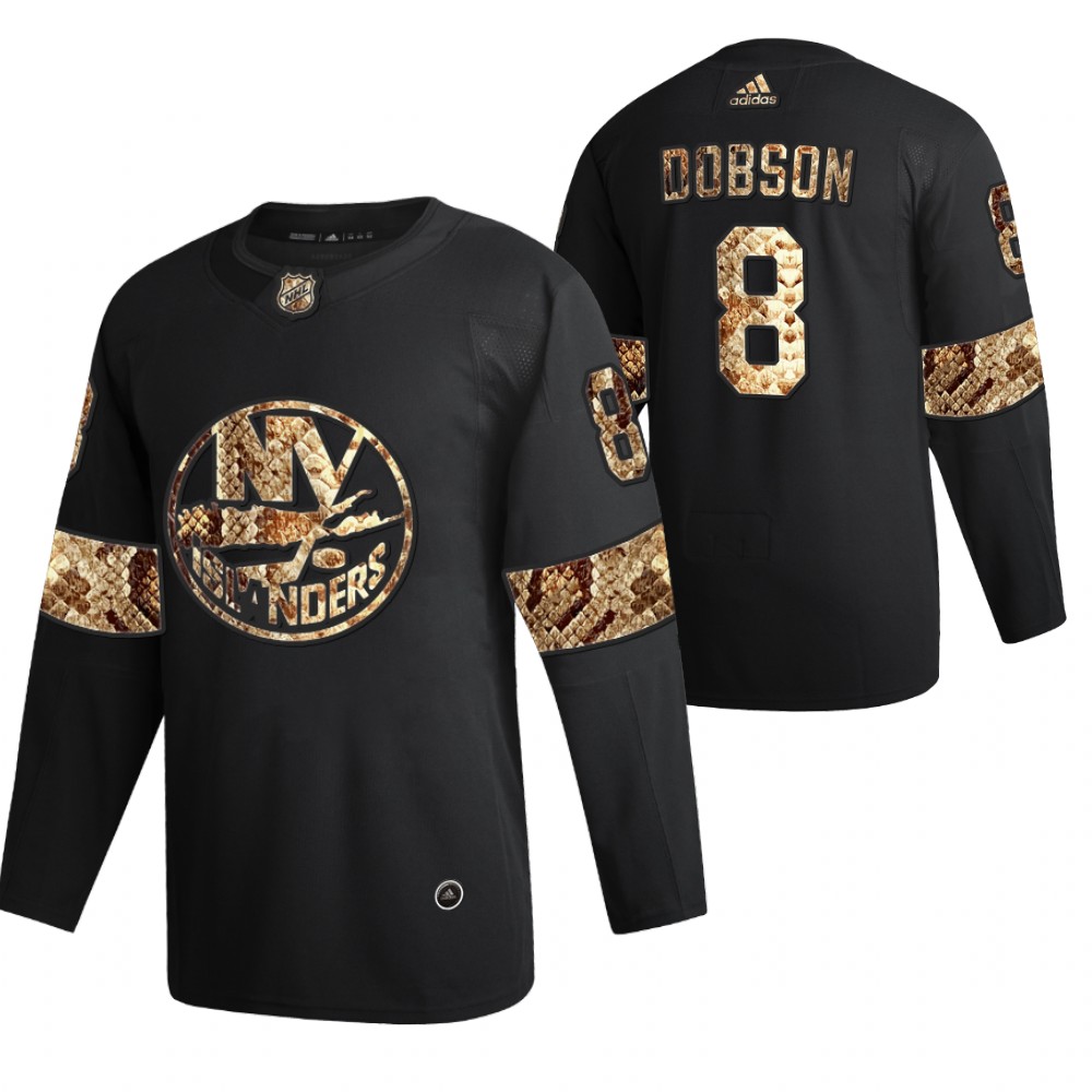 Islanders Noah Dobson Python Skin Black 2021 Exclusive Edition Jersey