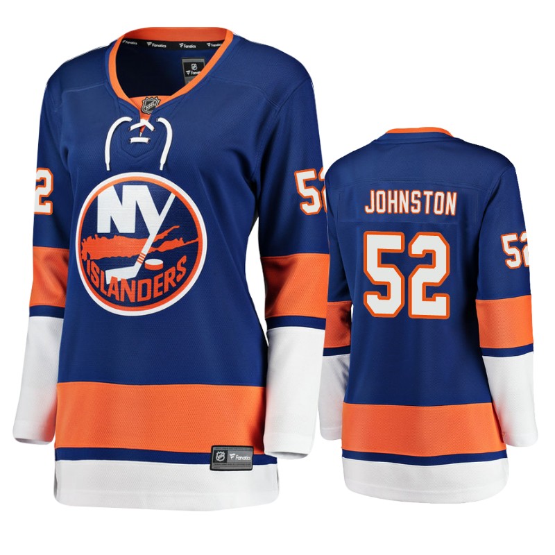 Islanders Ross Johnston Royal Breakaway Player Home Jersey