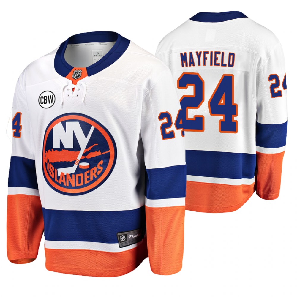Islanders Scott Mayfield White Breakaway Player Away Jersey