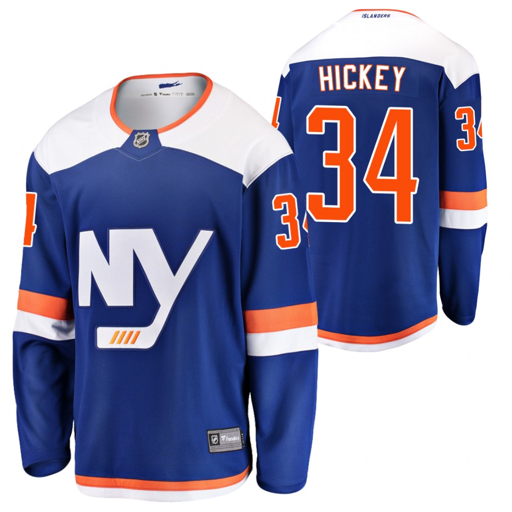 Islanders Thomas Hickey Jersey Alternate Blue Breakaway Men