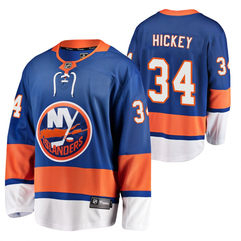 Islanders Thomas Hickey Jersey Home Royal Player Men