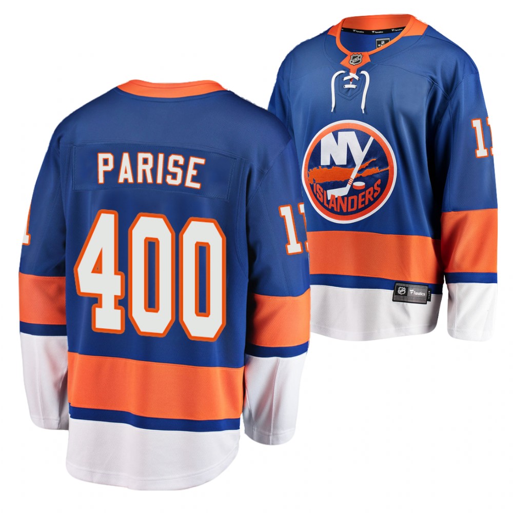 Islanders Zach Parise 400 Career Goals Royal commemorative Jersey