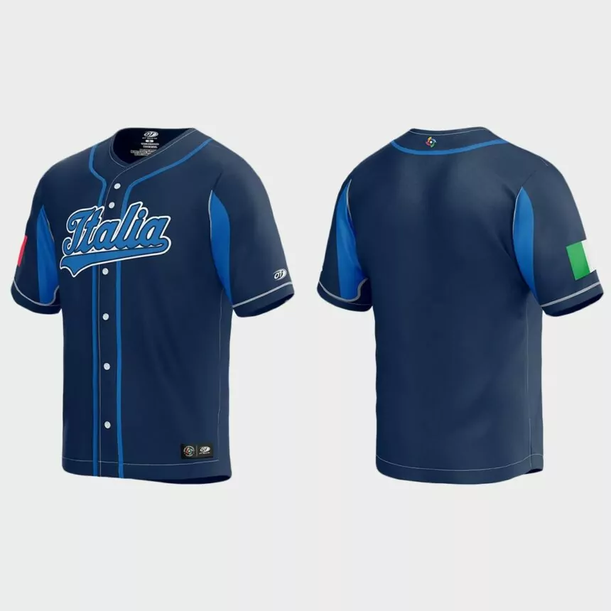 Italy Baseball 2023 World Baseball Classic Jersey – Navy