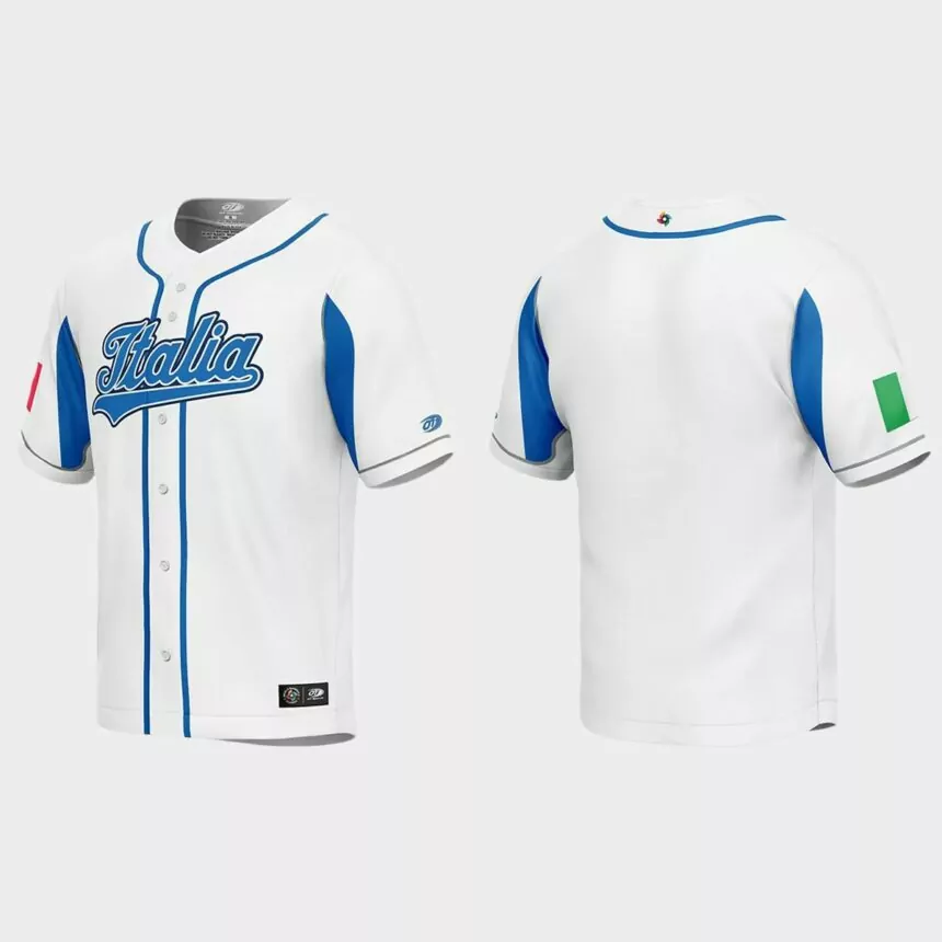 Italy Baseball 2023 World Baseball Classic Jersey – White