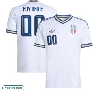 Italy National Team adidas 2026 Away Replica Custom Jersey - Light Blue
