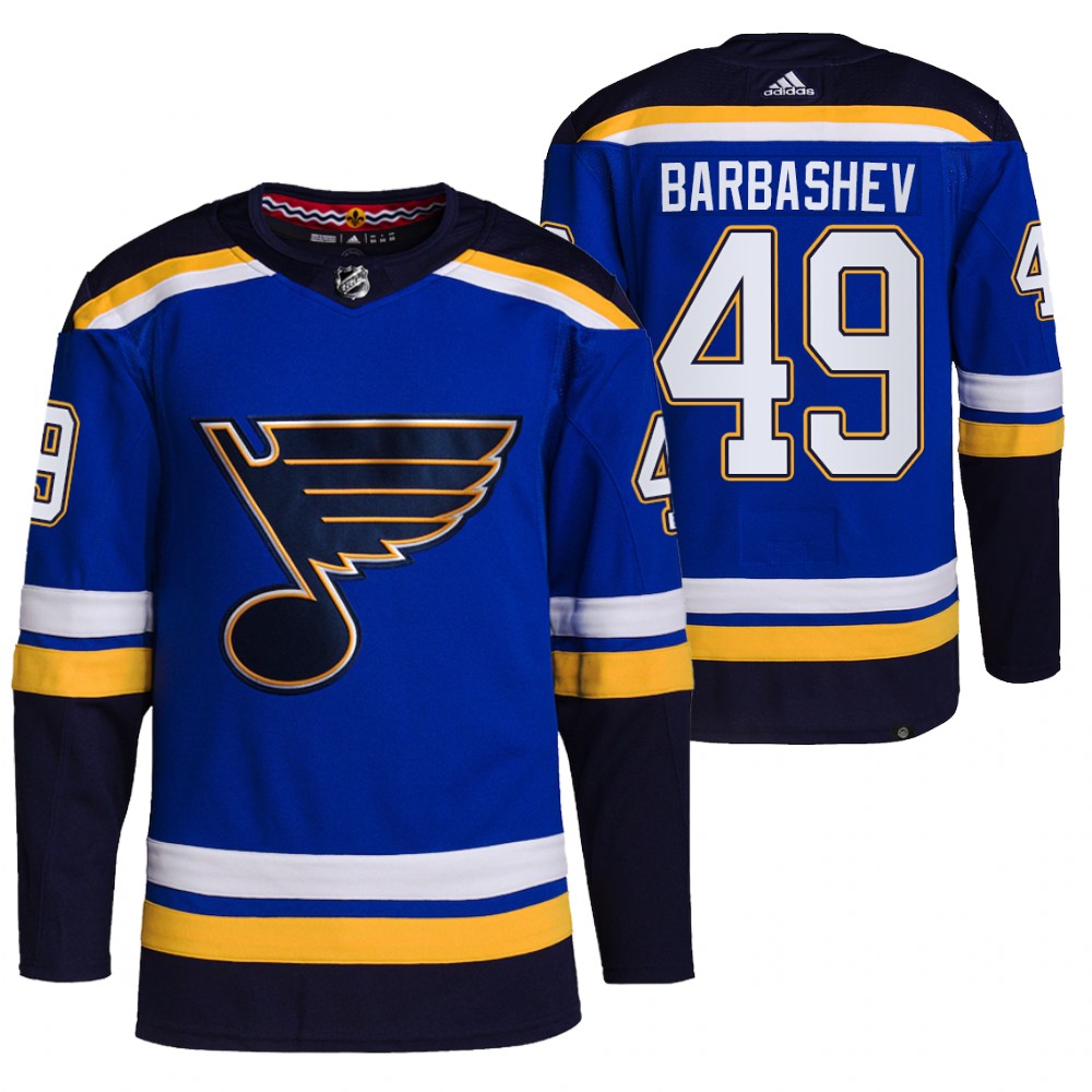 Ivan Barbashev 2021-22 St. Louis Blues Blue Home Primegreen Authentic Pro Jersey