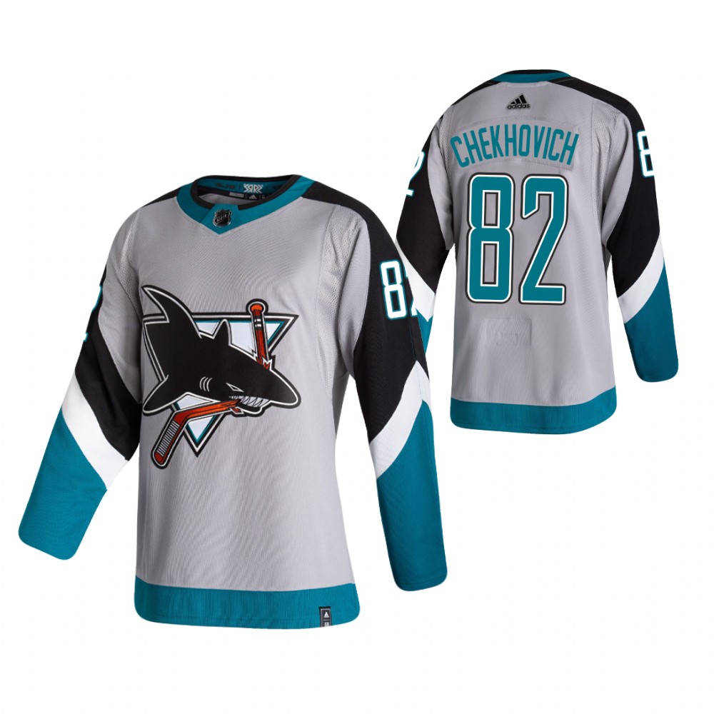 Ivan Chekhovich San Jose Sharks Reverse Retro Gray Men's Jersey Authentic