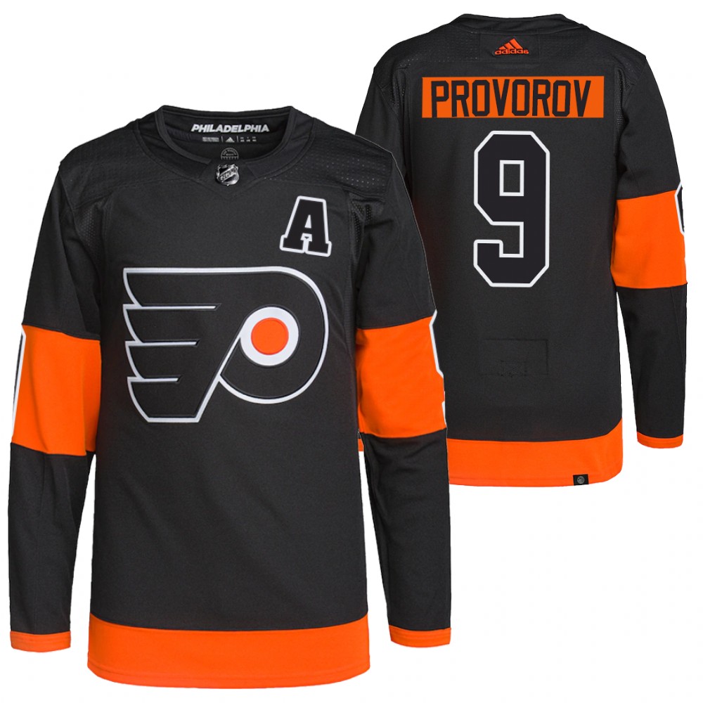 Ivan Provorov Philadelphia Flyers Black Alternate Primegreen Authentic Pro Jersey
