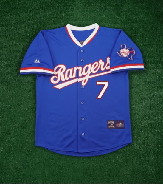Ivan Rodriguez 1984 Texas Rangers Cooperstown Men's Alt Blue Throwback Jersey