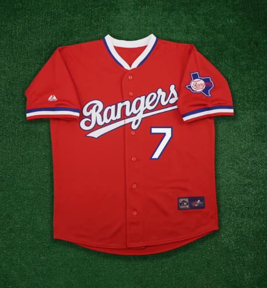 Ivan Rodriguez 1984 Texas Rangers Cooperstown Men's Alt Red Throwback Jersey