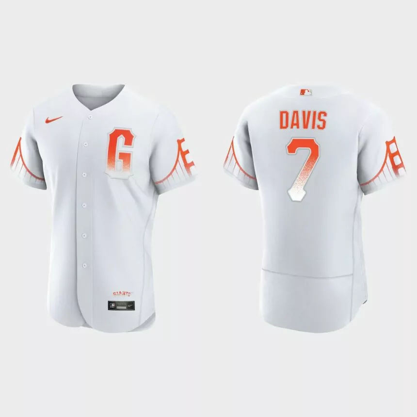 J.D. Davis San Francisco Giants City Connect Authentic Jersey – White