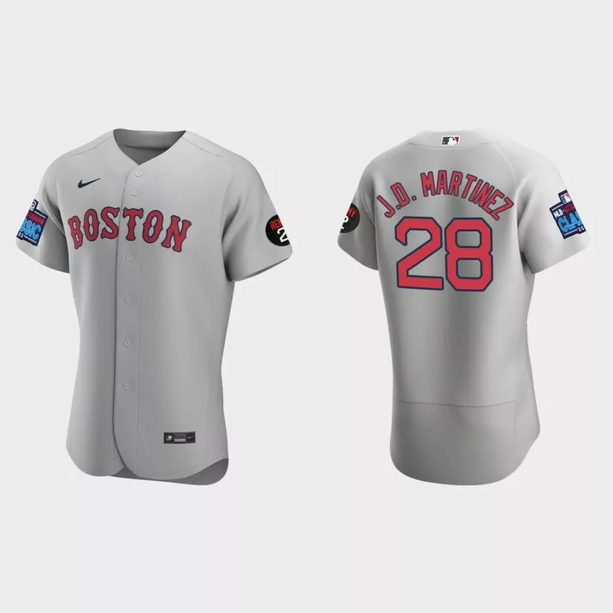 J.D. Martinez Boston Red Sox 2022 Little League Classic Authentic Jersey – Gray