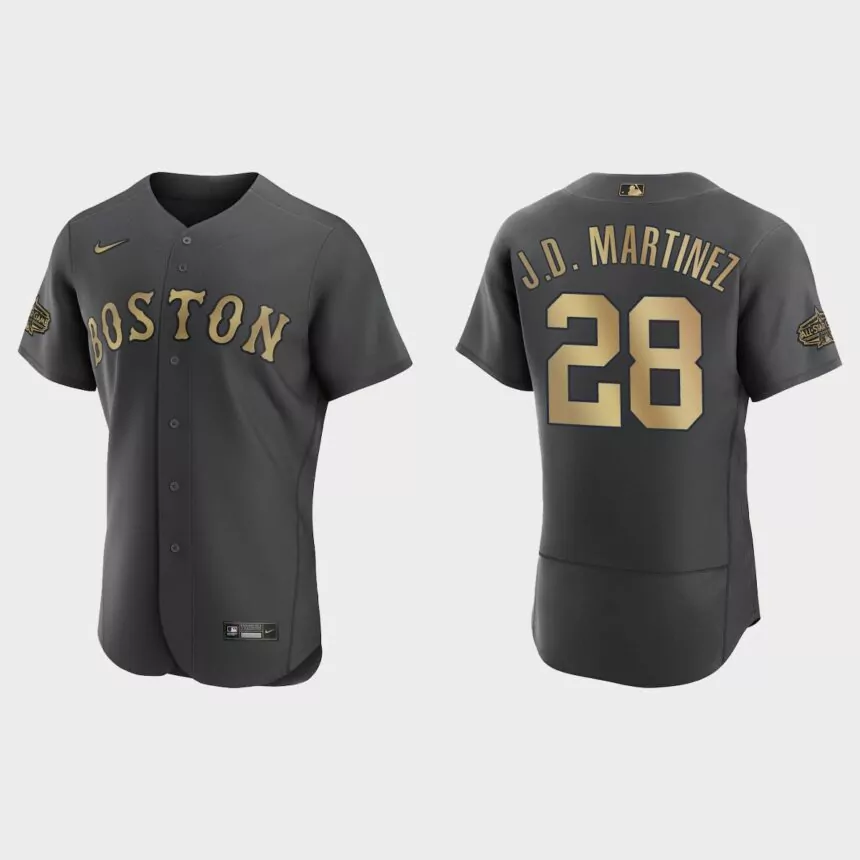 J.D. Martinez Boston Red Sox 2022 MLB All-Star Game Authentic Jersey – Charcoal