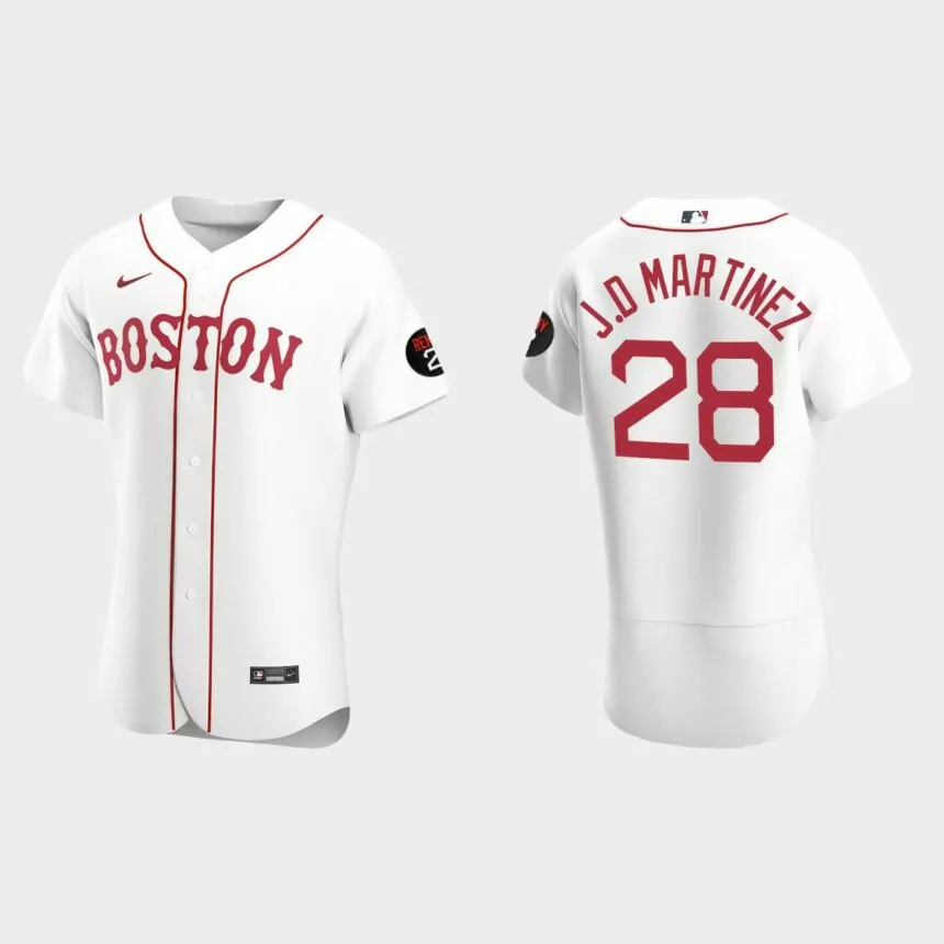 J.D. Martinez Boston Red Sox Authentic Jerry Remy Jersey – White